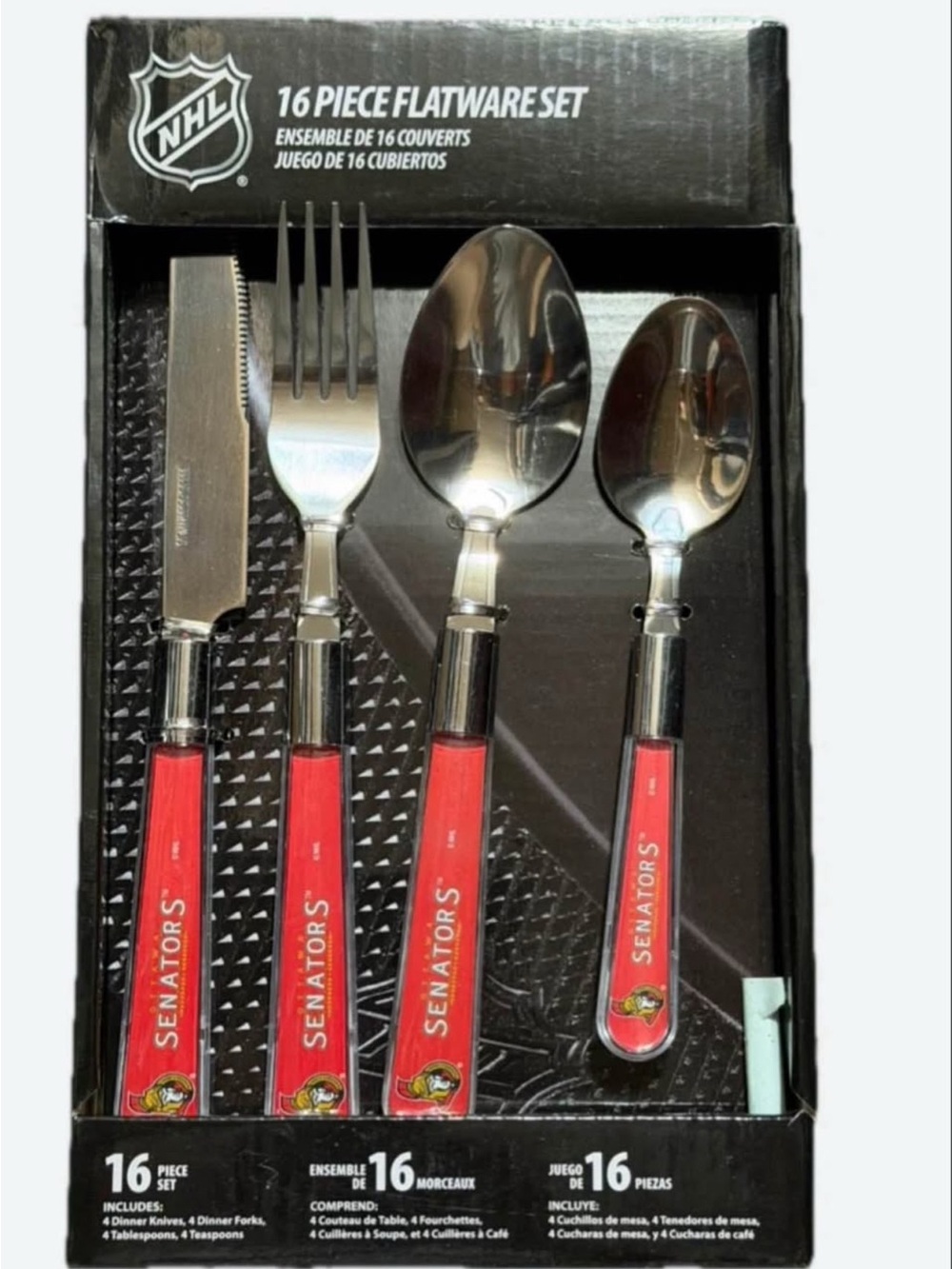 Ottawa Senators NHl 16-Piece Flatware Set
